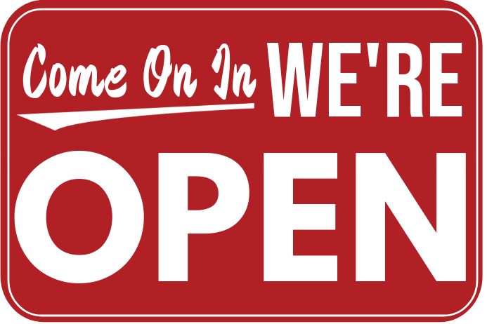WE ARE OPEN